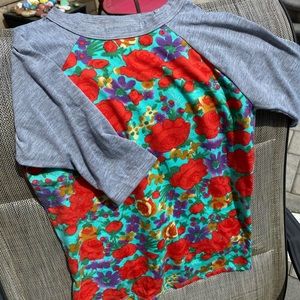 Kids LuLaRoe “baseball” tee